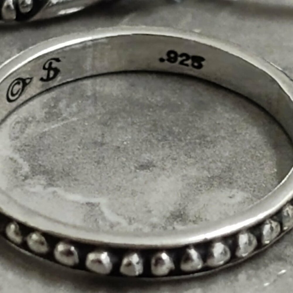 Silpada 5 Stackable Textured Ring Set .925 Sterli… - image 4